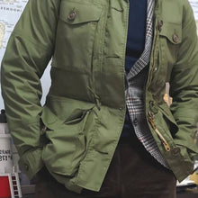 Load image into Gallery viewer, Men's Fashion Retro Casual Windproof Warm Zipper Hooded Jacket