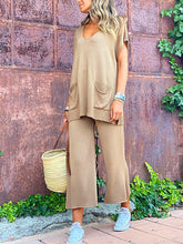 Load image into Gallery viewer, Casual Round Tie Pocket Knit Women's Suits