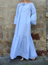 Load image into Gallery viewer, Bohemian Off-Shoulder Ruffled Wide-Sleeved Dress