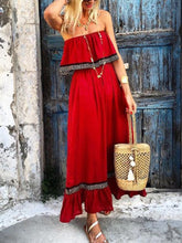 Load image into Gallery viewer, Fashion Temperament Strapless Waist Women's Dress