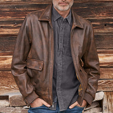 Load image into Gallery viewer, Retro Locomotive PU Waterproof Men's Coat