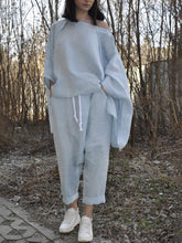Load image into Gallery viewer, Women's Washed Linen Loose Suit