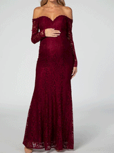 Load image into Gallery viewer, Elegant and Dignified Atmosphere Maternity Dress