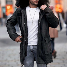 Load image into Gallery viewer, Casual Fur Collar Hooded Men's Coats