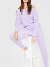 Load image into Gallery viewer, Women's Casual Solid Color Knitted Long Sleeve Suit