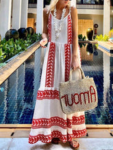 Load image into Gallery viewer, Casual Color Matching Sling Holiday Women's Dress