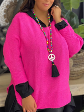 Load image into Gallery viewer, V-Neck Casual Solid Color Women's Sweater