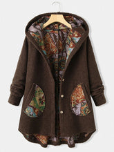 Load image into Gallery viewer, Women's Autumn and Winter Thickened Woolen Color Matching Coat