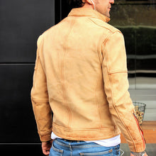 Load image into Gallery viewer, Brown Retro PU Men's Jackets
