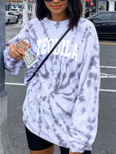 Load image into Gallery viewer, Tie-Dye Round Neck Casual Women's Tops