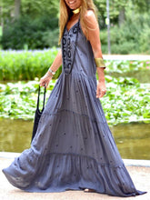 Load image into Gallery viewer, Women's V-neck Strap Dress