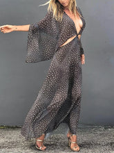 Load image into Gallery viewer, Sexy Halter Long Sleeve Chiffon Vacation Women's Dress