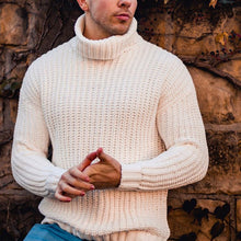 Load image into Gallery viewer, High Neck Long Sleeve Fashion Solid Color Sweater