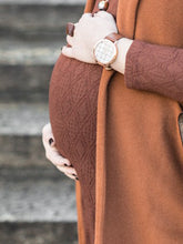 Load image into Gallery viewer, Autumn and Winter Fashion Soft Close-fitting Long-sleeved Maternity Dress