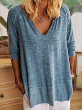Load image into Gallery viewer, Casual Plus Size Long Sleeve Women's Tops