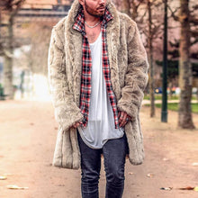 Load image into Gallery viewer, Winter Plain Thicken Faux Fur Keep Warm Long Coat