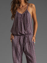 Load image into Gallery viewer, Fashion Print Casual Suspender Jumpsuit