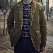 Load image into Gallery viewer, Vintage Corduroy Slot Pocket Coat