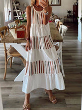Load image into Gallery viewer, Ethnic Style Round Neck Sleeveless Casual Dress