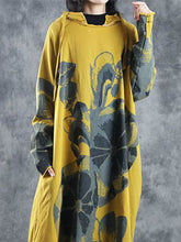 Load image into Gallery viewer, Autumn and Winter Fashion Padded Printed Ladies Dress