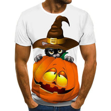Load image into Gallery viewer, Men's Solid Color Halloween Style Horror T-shirt