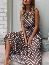 Load image into Gallery viewer, Sleeveless Polka Dot Swing Women's Dress