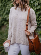 Load image into Gallery viewer, Casual Zipper Round Neck Long Sleeve Sweater