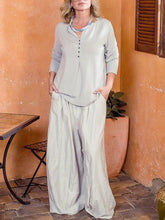 Load image into Gallery viewer, Cotton Long Sleeves Loose Women's Suits