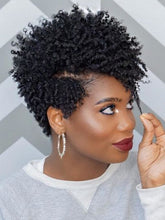 Load image into Gallery viewer, Black Curly Hair Thin Curly Fashion Wig