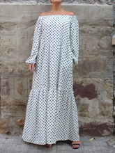 Load image into Gallery viewer, Women's Curb Shoulder Small Love Printed Dress