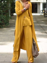 Load image into Gallery viewer, Fashion Casual Loose Solid Color Three-piece Suit