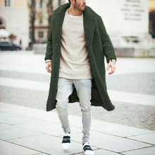 Load image into Gallery viewer, Men's Fashion Flip Collar Solid Color Warm Coats