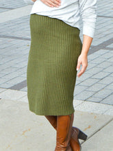 Load image into Gallery viewer, Maternity Fashion Casual Slim Solid Color Knit Skirt
