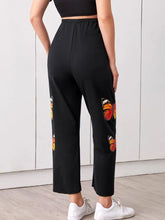 Load image into Gallery viewer, Butterfly Print Elastic Tie Maternity Leggings