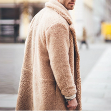 Load image into Gallery viewer, Men's Fashion Flip Collar Solid Color Warm Coats