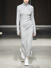 Load image into Gallery viewer, Explosion High Neck Slim Fit Women's Knit Dress