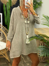 Load image into Gallery viewer, Cotton And Linen Long Sleeve Breathable Women's Suit