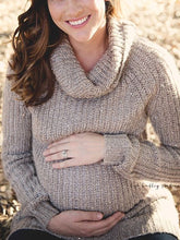Load image into Gallery viewer, Autumn And Winter Pregnant Women Thick Turtleneck Pullover Sweater