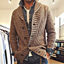 Load image into Gallery viewer, Knitted Long Sleeve Vintage Men's Cardigans