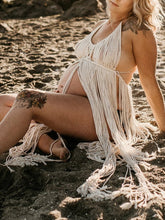 Load image into Gallery viewer, Maternity Sexy V-Neck Rope Photography Dress