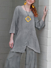 Load image into Gallery viewer, Women's Fashion Casual Solid Color Linen Suit