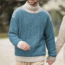 Load image into Gallery viewer, Knitted Half Turtleneck Button Men's Sweaters