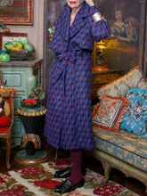 Load image into Gallery viewer, Colorblock Plaid Print Lapel Women's Coat