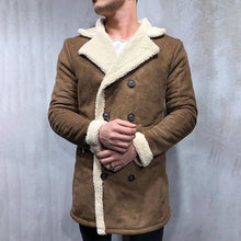 Load image into Gallery viewer, Men's Fashion Fleece Double Breasted Coat