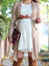 Load image into Gallery viewer, Bow Tie Cardigan Maternity Coats