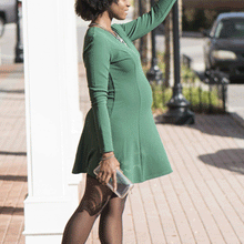 Load image into Gallery viewer, Age-Reducing Slim Fashion Solid Color Maternity Skirt