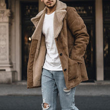 Load image into Gallery viewer, Short Lamb Wool Warm Men's Coats