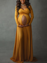 Load image into Gallery viewer, Maternity Sexy V-Neck Photography Long Dress