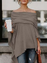 Load image into Gallery viewer, Fashion Women Pure Color Shawl Sweater