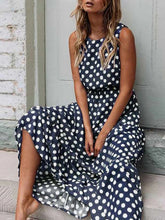 Load image into Gallery viewer, Sleeveless Polka Dot Swing Women's Dress